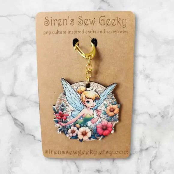 Tinkerbell fairy bag charm Keychain disney - Picture 1 of 2